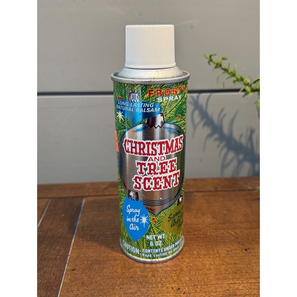 RARE Vintage Christmas and Tree Scented Frosty Spray Can 1980s FULL NOS